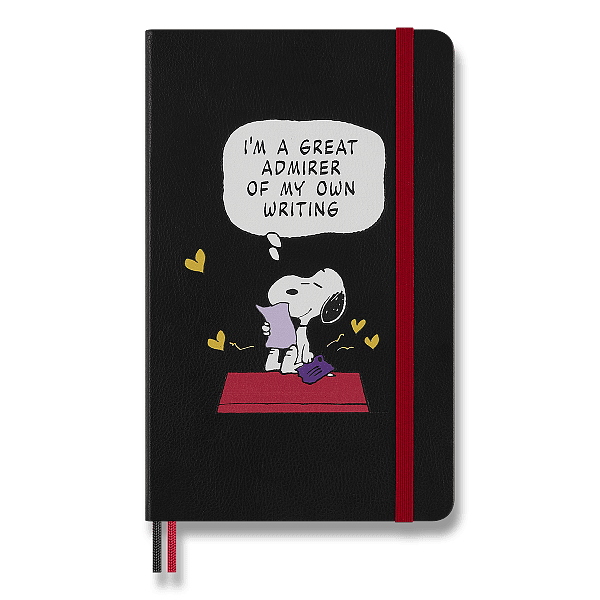 Zápisník Moleskine Peanuts - L | Linajkový | Čierny
