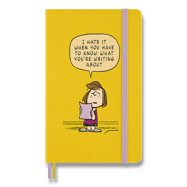 Zápisník Moleskine Peanuts - L | Linajkový | Žltý