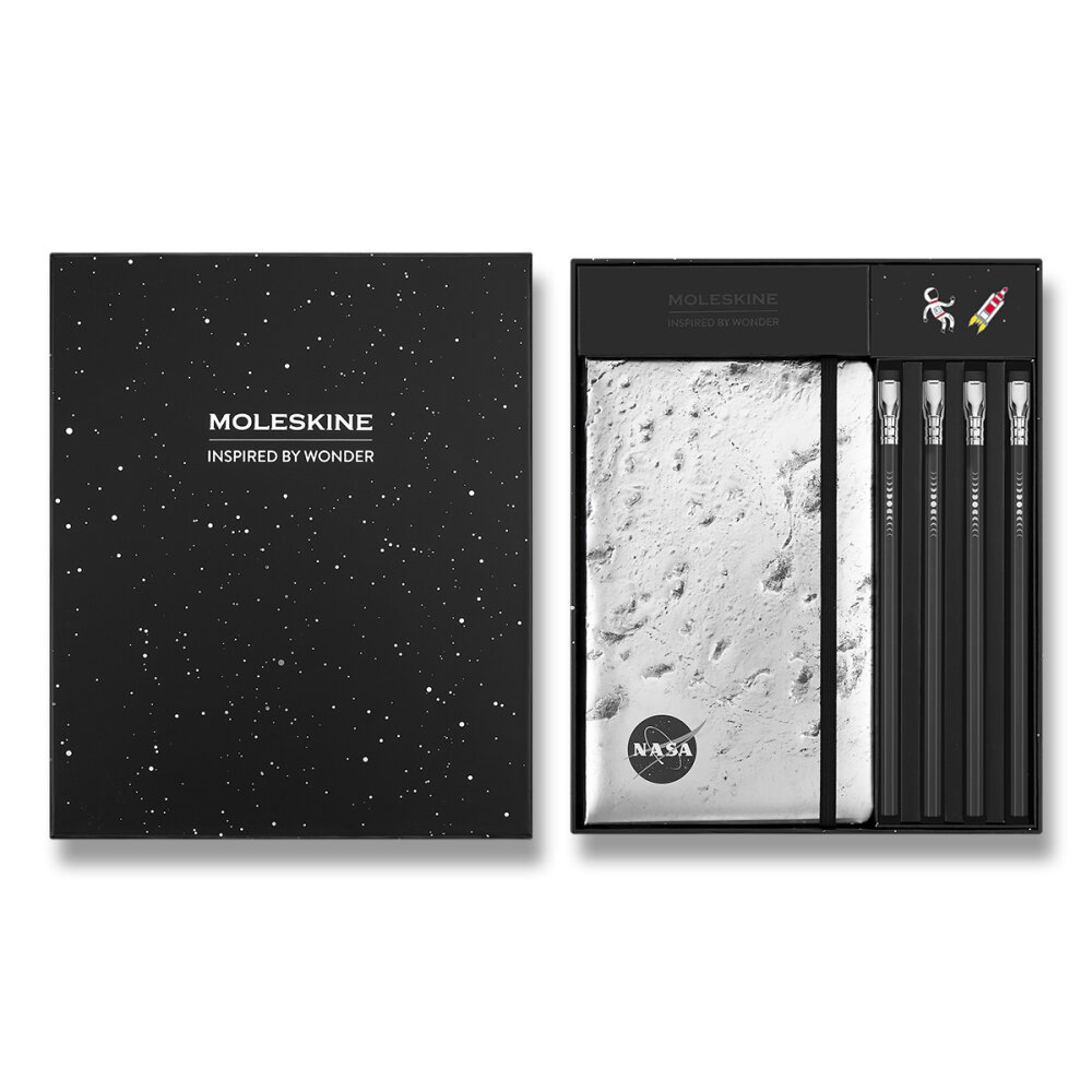 Sada Moleskine NASA - L | zápisník a grafitové ceruzky