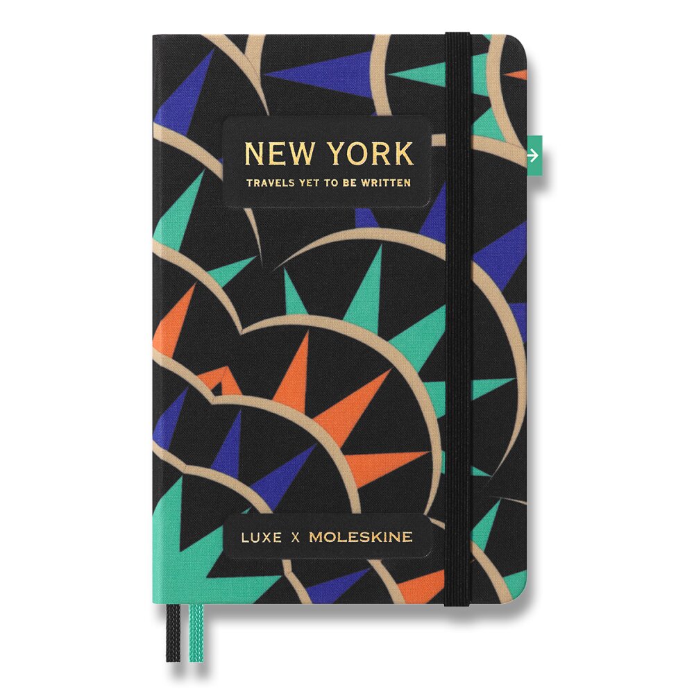 Zápisník Molesline LUXE New York - S | Čistý/linajkový