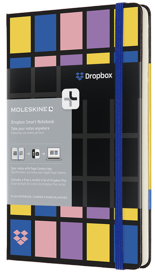 Dropbox Smart Zápisník - L | Čistý | Tvrdá väzba | Farebný 